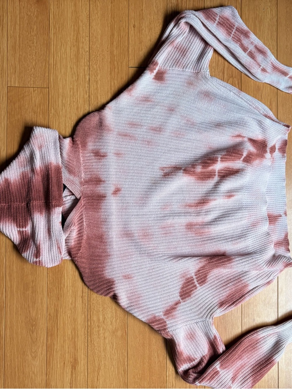 Sans Souci Pink Tie-dye Knit Sweater